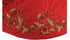 Imperial Design Hand Beaded Christmas Tree Skirt on Red - Large - 60" - ARCADIA HOME